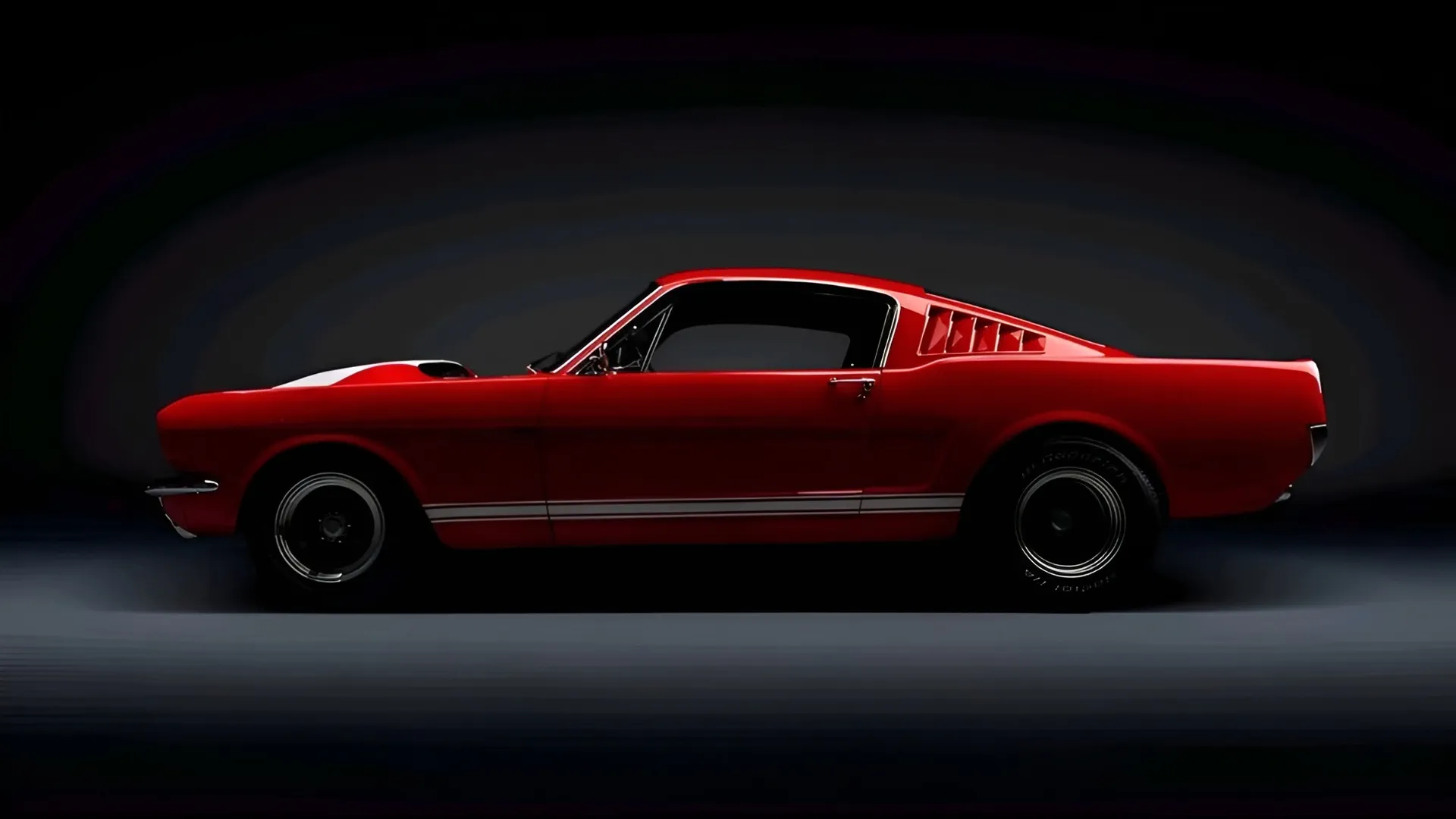 Red Mustang Background